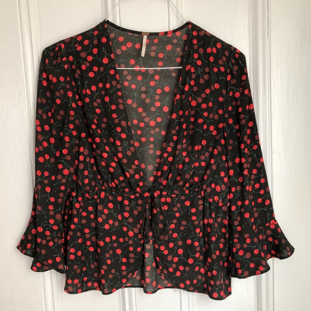 Free People tie-front top
